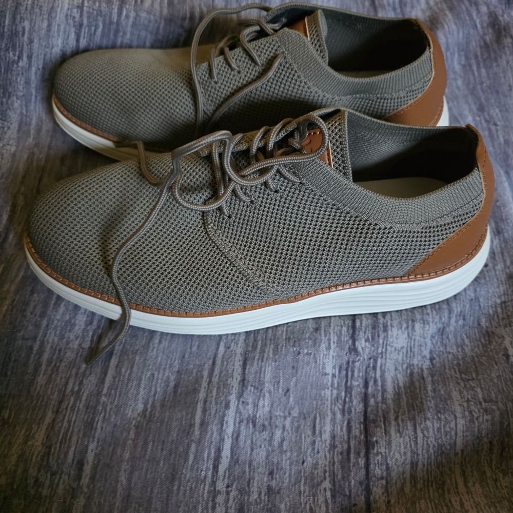 VILOCY V2301 Mens Mesh Oxford Sneakers Olive Green Brown Size EUR 41 US 9‎